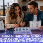 Fonds d’urgence au Québec : les liquidités essentielles avant le REER, le remboursement de dettes ou l’investissement (guide 2026)