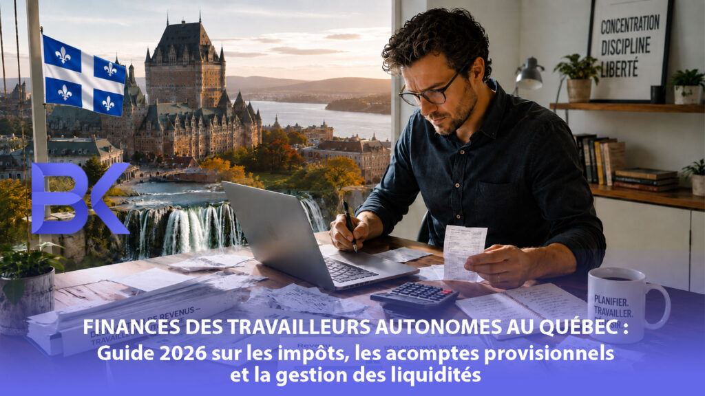 Finances des travailleurs autonomes au Québec : guide 2026 sur les impôts, les acomptes et les flux de trésorerie
