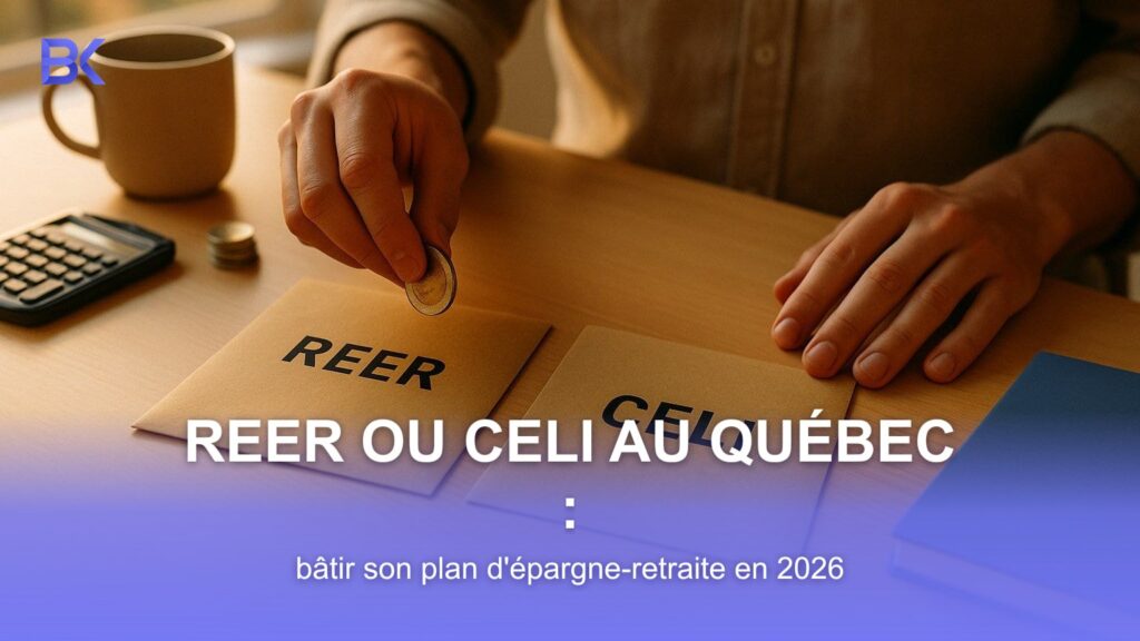 Épargnant québécois qui planifie ses cotisations de retraite entre un REER et un CELI