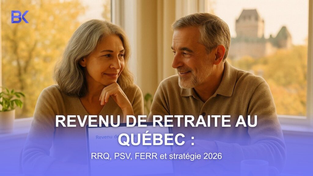 Couple québécois qui examine à la maison la chronologie de son revenu de retraite